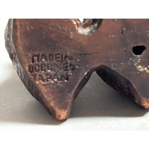 Vintage Hear No Evil‎ See No Evil Speak No Evil Monkeys Figurine Occupied Japan - Picture 3 of 5